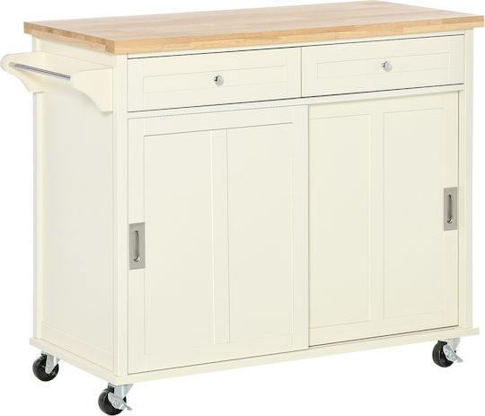 Kitchen Island Επιδαπέδιο Ντουλάπι Λευκό 110x49.5x89.5εκ.