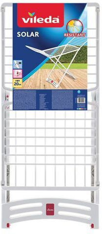Vileda Solar Folding Floor Clothes Drying Rack Plastic with Hanging Length 20m