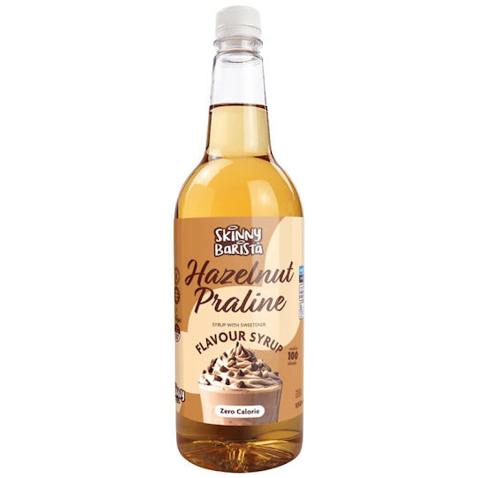 The Skinny Food Co Confectionery Syrup Barista Zero Calorie Hazelnut Praline Flavour Sugar Free 1000ml