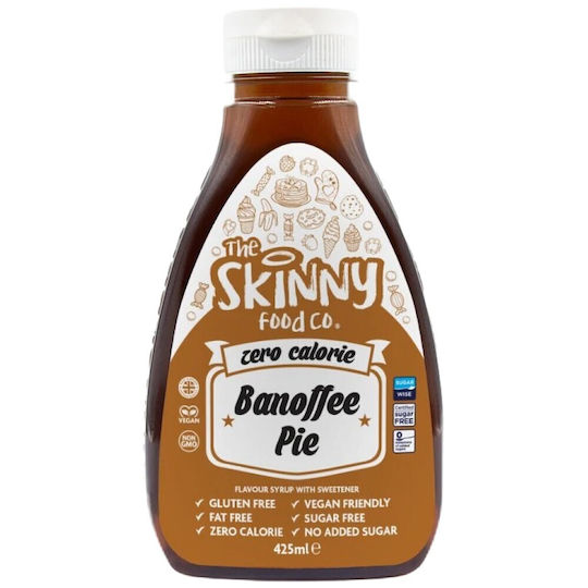 The Skinny Food Co Σιρόπι Ζαχαροπλαστικής με Γεύση Banoffee Pie Χωρίς Προσθήκη Ζάχαρης 425ml