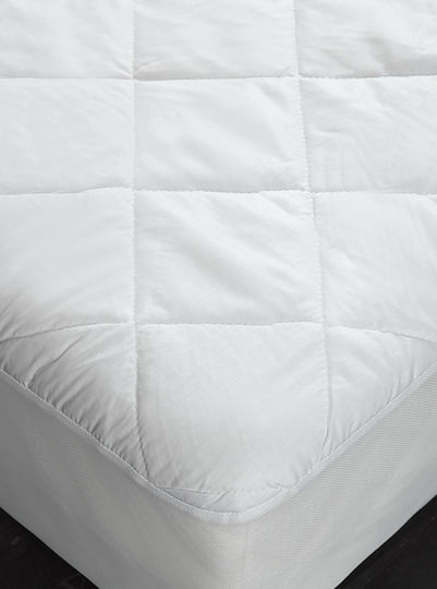 Vesta Home Протектор за матрак Двоен Минерва Бял 150x200+30бр