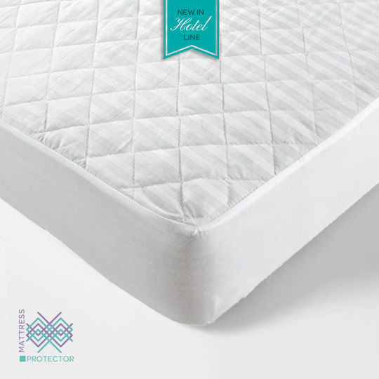 Go Smart Home Protective Cover Semi-double with Skirt White 120x200+30cm
