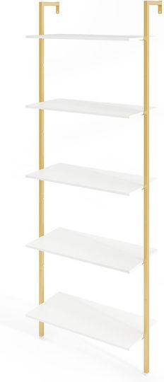 Raft 64x30x178 cm Alb