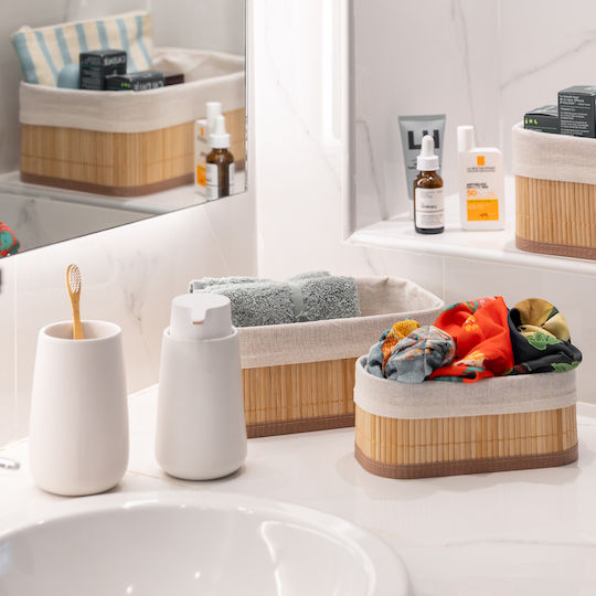 Estia Fjord Дозатор Керамичен Бял 350ml