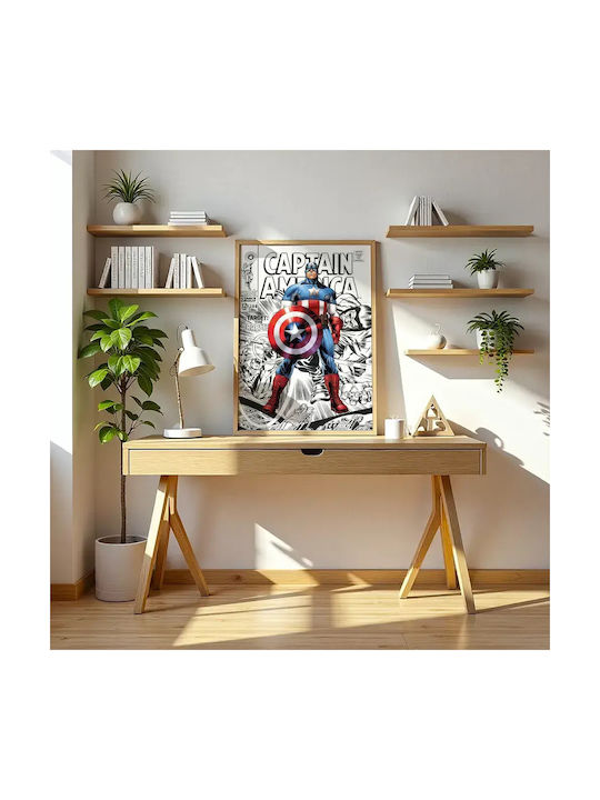 Comic Poster Captain America Cm002 40cm X 50cm