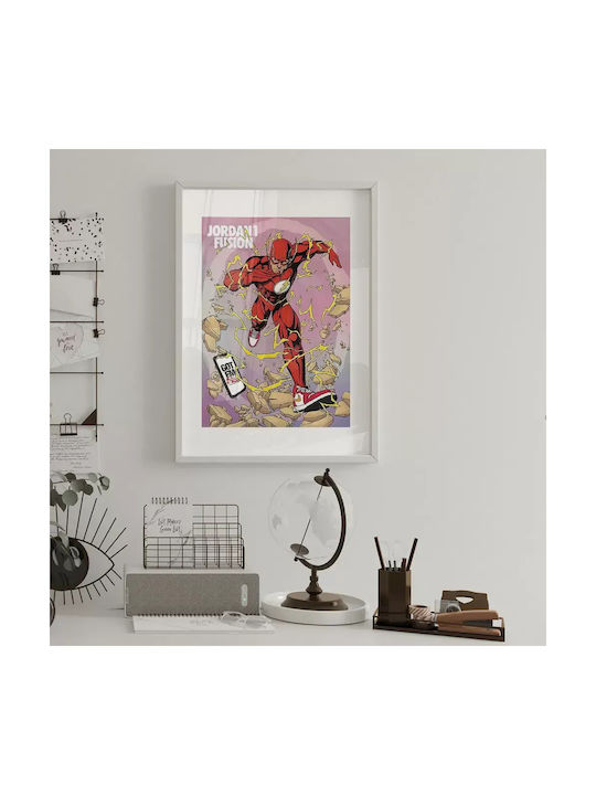 Poster Flash X Jordan 1 Fusion Snk275 40cm X 50cm