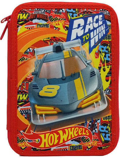 Gim Hot Wheels Pencil Case Filled