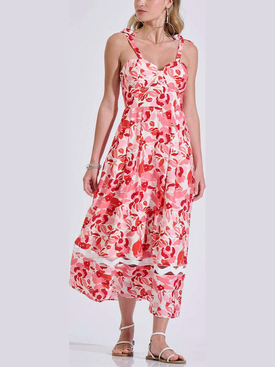 Summer Midi Dress Pink