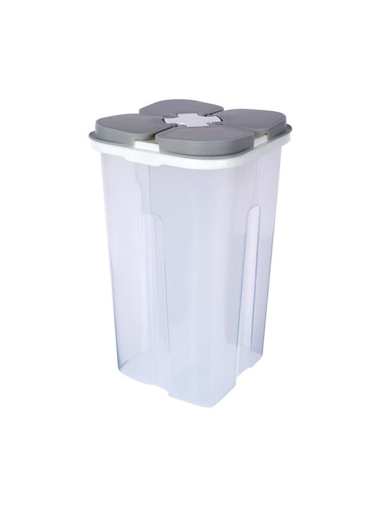 Excellent Houseware Vaza pentru paste cu capac Sticlă Transparent 2450ml