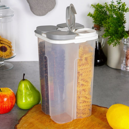 Excellent Houseware Βάζο Ζυμαρικών με Καπάκι Γυάλινο Διάφανο 2450ml