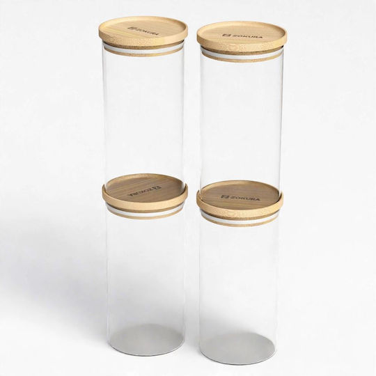 Zokura General Use Glass Jar with Lid Transparent 350ml