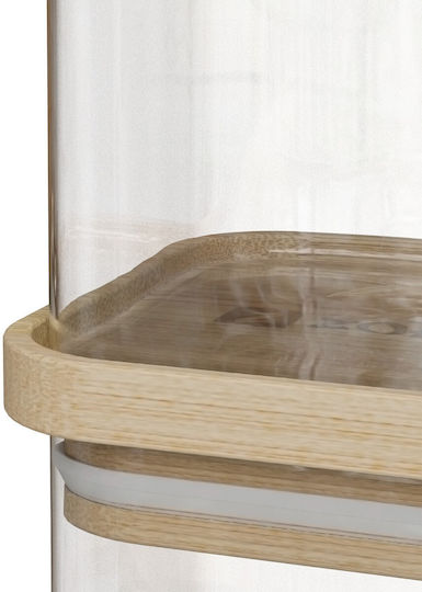 Zokura General Use Glass Transparent Vase with Lid 550ml