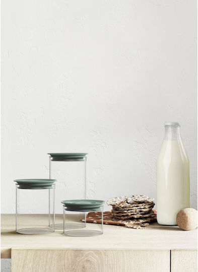 Max Home General Use Vase with Plastic Green Lid 1000ml