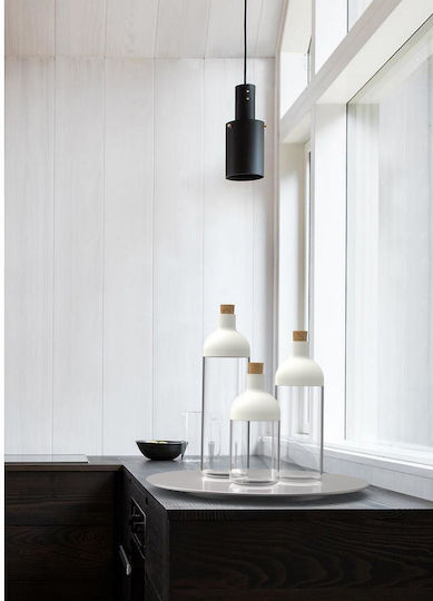 Max Home Βάζο Γενικής Χρήσης με Καπάκι Πλαστικό Λευκό 900ml