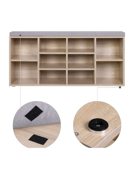 Eingangsmöbel mit Schuhschrank & Bank 104x30x48cm