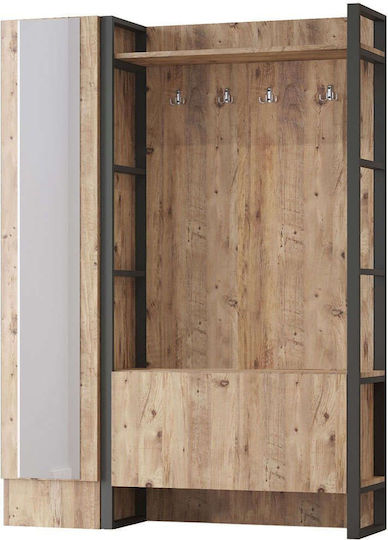 Έπιπλο Εισόδου με Παπουτσοθήκη Pine 125.5x35.5x180εκ.