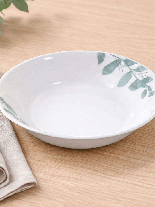 Max Home Teller Suppe Glas Grün mit Durchmesser 22cm