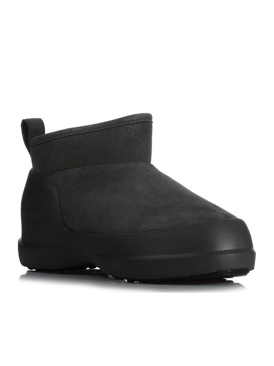 Low Wildleder Stiefeletten Damen Graue