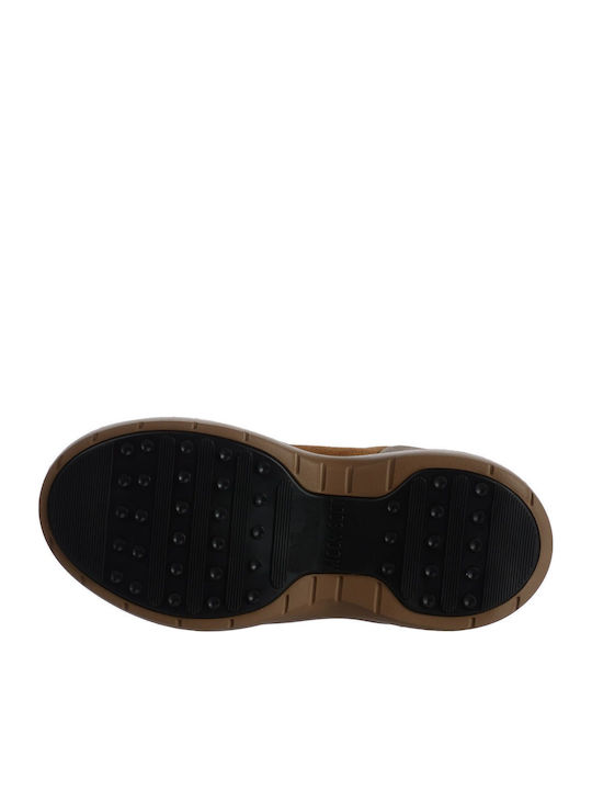 Low Suede Γυναικεία Μποτάκια Καφέ
