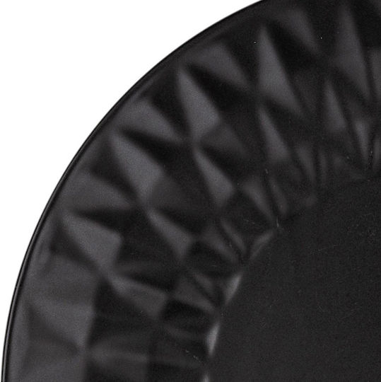 Nava Soho Classic Πιάτο Γλυκού Κεραμικό Μαύρο με Διάμετρο 20cm