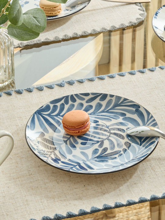Shallow Dinner Plate Φ26.5 S-d Umami Leaf 217078b Φ26.5 Porcelain