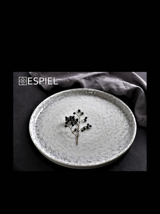 Espiel Canvas Soup Plate Porcelain Gray Diameter 20cm 6pcs