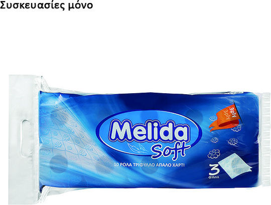 Melida Soft Hârtie Igienică 10 Role 3 Straturi