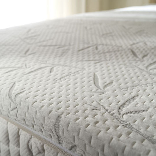 La Luna Mattress Topper Easy Rest Super Double Memory Foam with Bamboo Fibers , Removable Cover & Elastic Straps 160x200x5cm