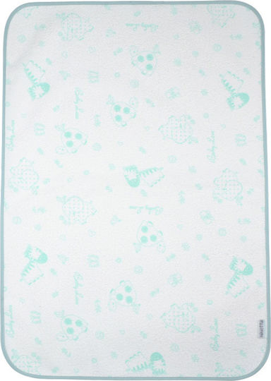 Ninetta Bebe Wasserdichtes Wickeltuch Mint Green Türkis 35x56cm.