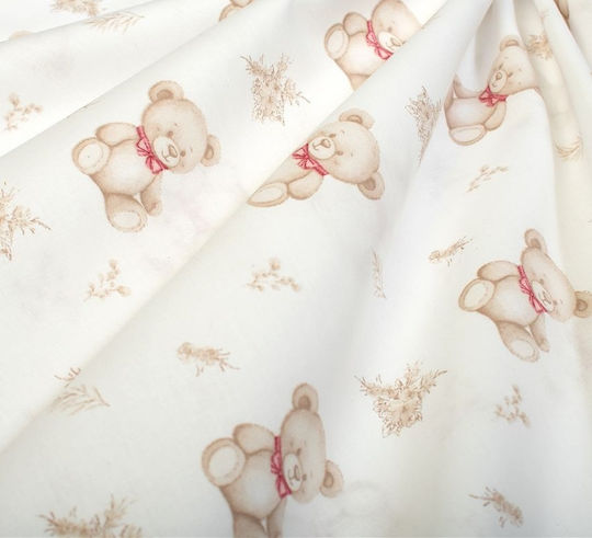 Dimcol Newborn Bear 716 Baby Underpad Cotton White 80x80cm