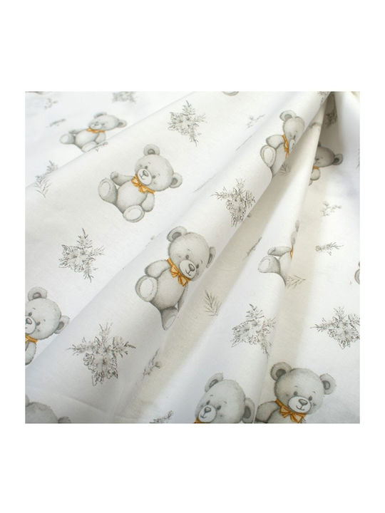 Dimcol Newborn Bear 717 Baby Underpad Cotton White 80x80cm