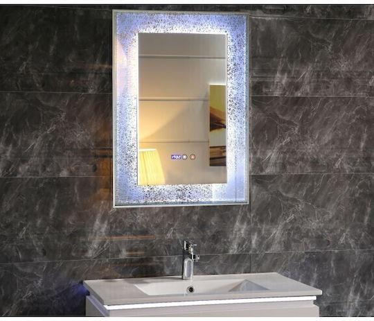 Inter Ceramic Icl 1792 Spiegel Badezimmer LED-Beleuchtung Touchscreen Uhr Temperaturanzeige Antibeschlagsystem