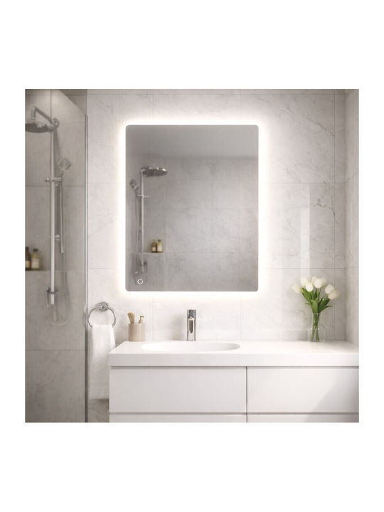 Savvopoulos Xenon Oglindă de Baie cu Lumini LED cu Atingere 60x80cm