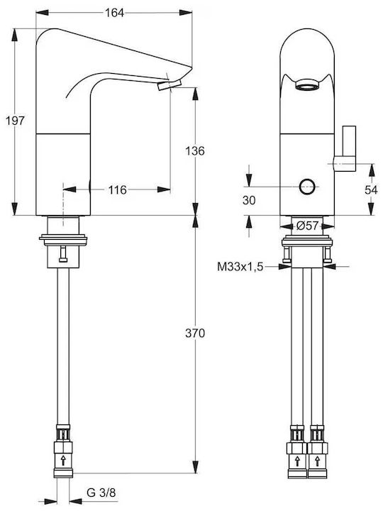 Ideal Standard Ceraplus Mixing Sink Faucet Silver