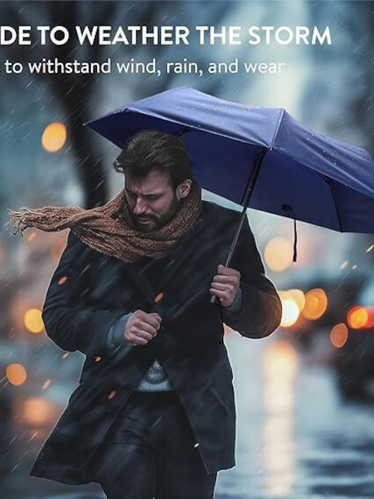 Swissona Umbrelă Rezistentă la Vânt Automat Compactă Gri
