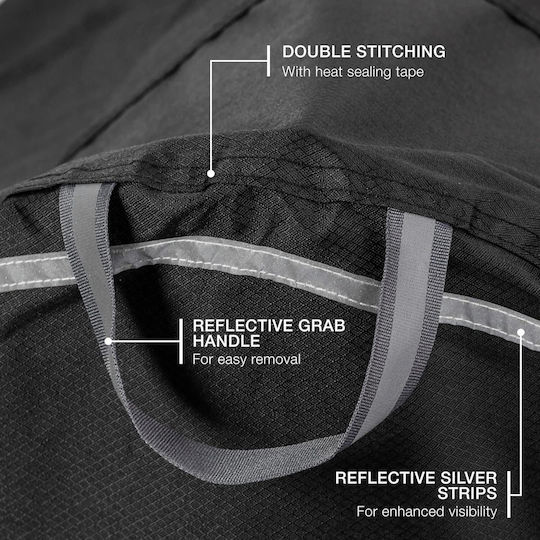 Husă Impermeabilă Pentru Bicicletă TeamObsidian 2 Biciclete XL Material Oxford 300D Durabil Protecție UV Negru