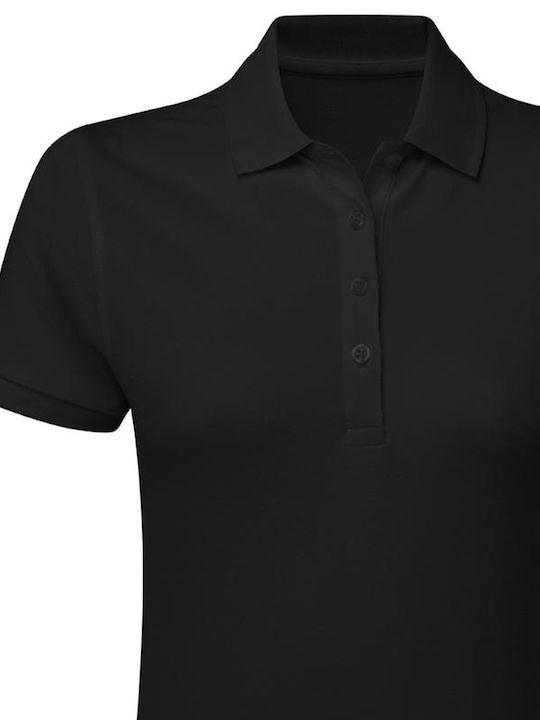 SG Stretch Γυναικείο Διαφημιστικό T-shirt Κοντομάνικο Dark Black