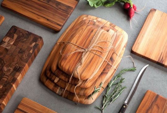 Teak Wonder Плот за рязане Дърво 40.6x30.5см 1бр