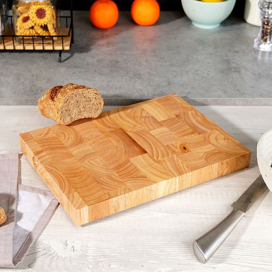 Orion Rectangular Wooden Chopping Board Brown 35x25cm