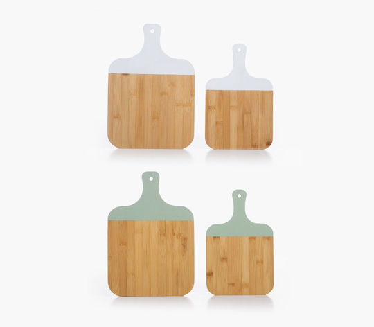 Ξυλο Κοπής Bamboo Fred 2τεμάχια Nef-nef Homeware Grün 33x23x1,5+28x18x1,5