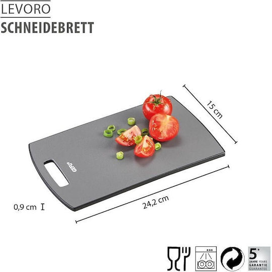 Gefu Rectangular Plastic Chopping Board Gray 24x15cm