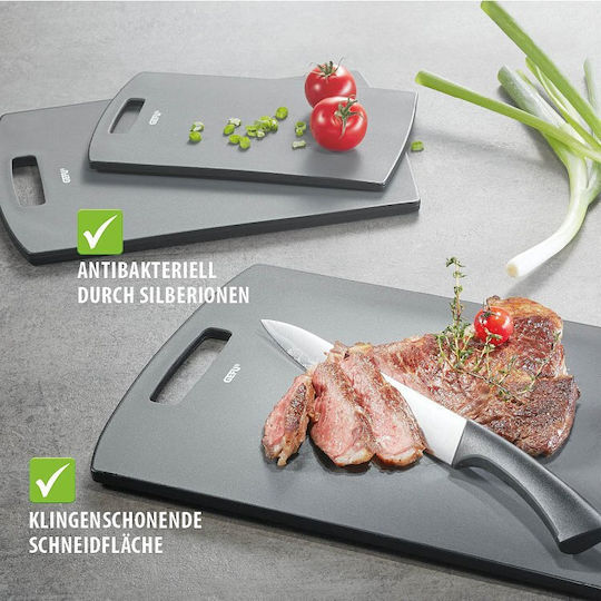 Gefu Rectangular Plastic Chopping Board Gray 24x15cm