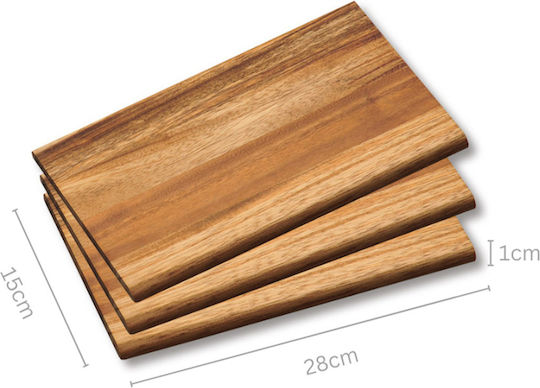 Kesper Suprafață de Tăiere Lemnoasă 23x15cm 3buc