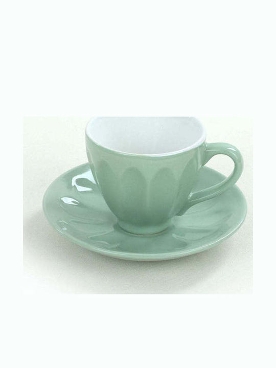 SteweHome Set Ceramic Multicolour Tea Cups 165ml 12 Pieces