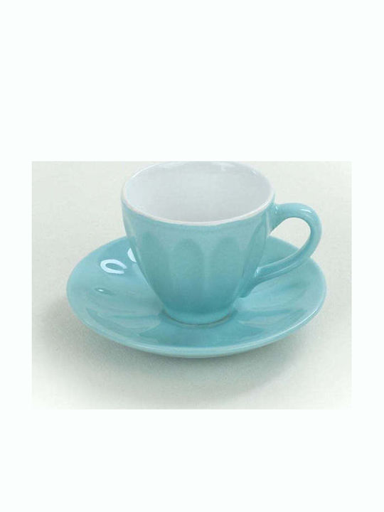 SteweHome Set Ceramic Multicolour Tea Cups 165ml 12 Pieces