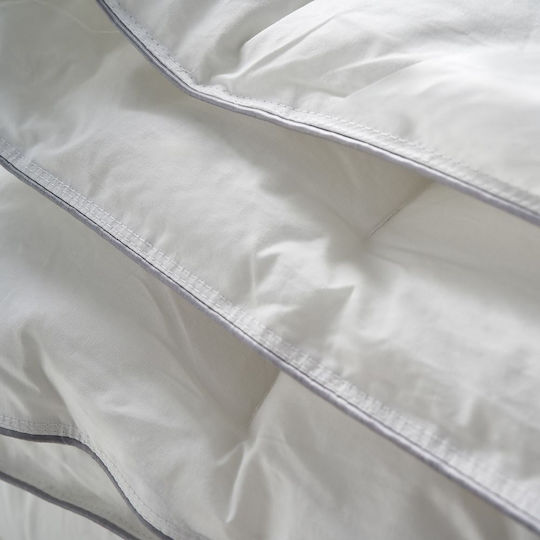 La Luna Пухено Единично с Пълнеж Hollowfiber 160x220бр The Lightweight Cotton Quilt Бял 200 г/м²Gsm 4.5 togs Togs