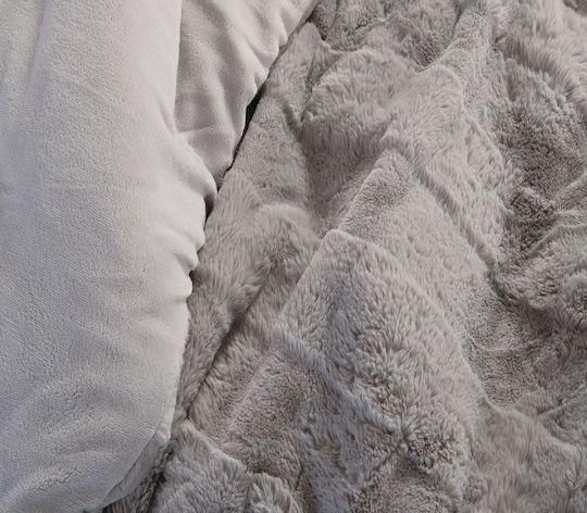 Nef-Nef Homeware Κουβερτοπάπλωμα Υπέρδιπλο 240x220εκ. Wane Ecru 380 GSM
