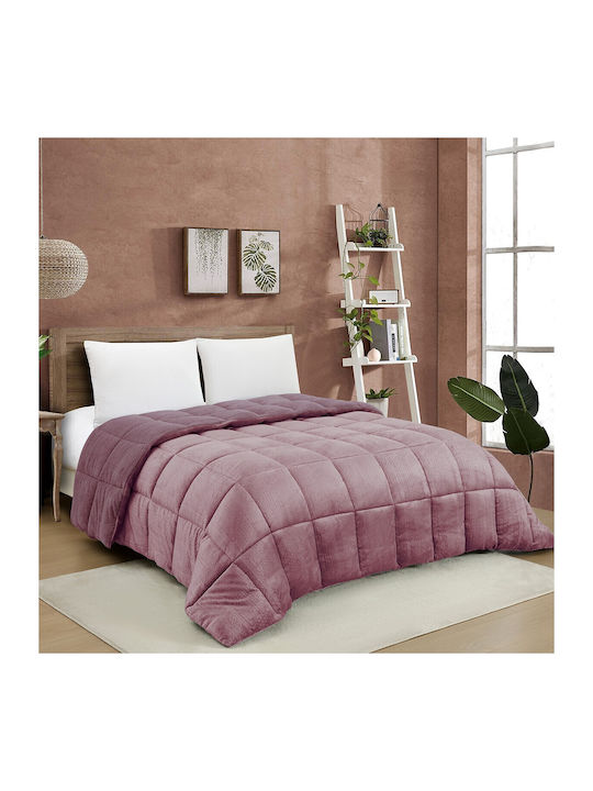 Melinen Bettbezug Großes Doppelbett 220x240cm Shelby Amethyst 740 GSMGsm