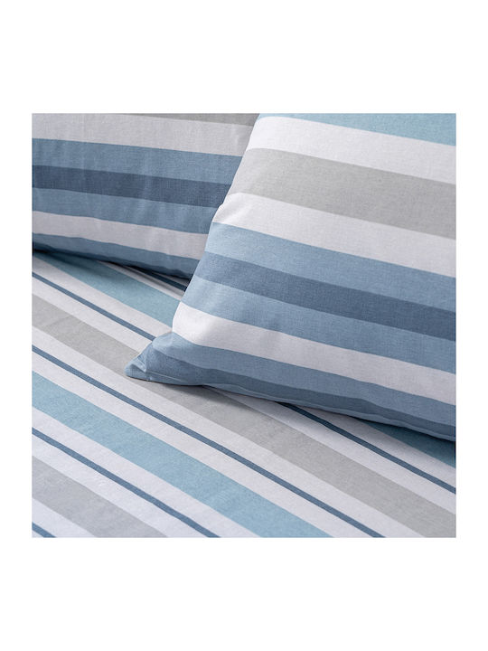 Beauty Home Set Quilt Double 220x240cm Art 12561 Sky Blue 12561PMYD 3pcs