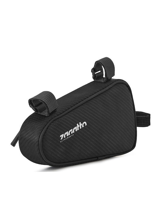 Zagatto Rahmen-Tasche Fahrradtasche 2lt Schwarz